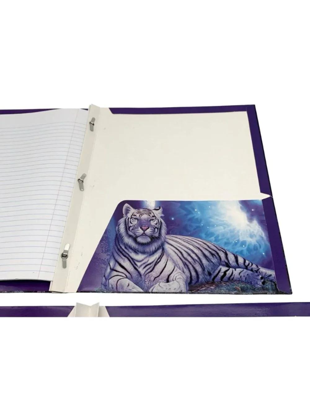 Vintage 2 Mead Christian Riese Lassen Tiger Theme Pocket Folders and 1 Class Act
